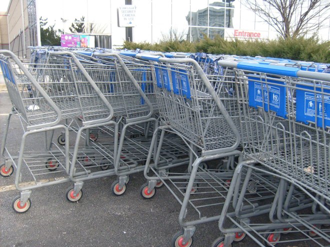 Kindly return your shopping carts to their assigned location. (photo credit Peter Griffin)